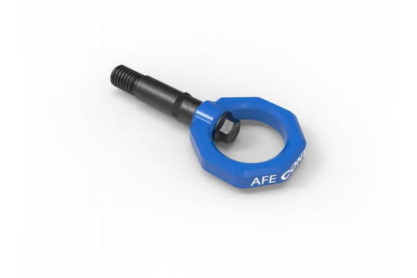 2020-2024 Toyota GR Supra aFe CONTROL Rear Tow Hook Blue 2020-2024 Toyota GR Supra aFe CONTROL Rear Tow Hook Blue