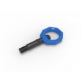2020-2024 Toyota GR Supra aFe CONTROL Rear Tow Hook Blue 2020-2024 Toyota GR Supra aFe CONTROL Rear Tow Hook Blue