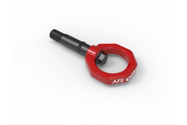 2020-2024 Toyota GR Supra aFe CONTROL Rear Tow Hook Red