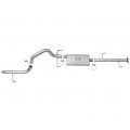 2007-2014 Toyota FJ Cruiser Scorpion 2-1/2 IN Aluminized Steel Cat-Back Hi-Tuck Exhaust System