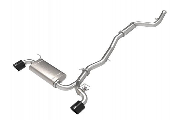 2021-2023 Toyota GR Supra Takeda 3 IN to 2-1/2 IN 304 Stainless Steel Cat-Back Exhaust System w/ Black Tip 2021-2023 Toyota GR Supra Takeda 3 IN to 2-1/2 IN 304 Stainless Steel Cat-Back Exhaust System w/ Black Tip