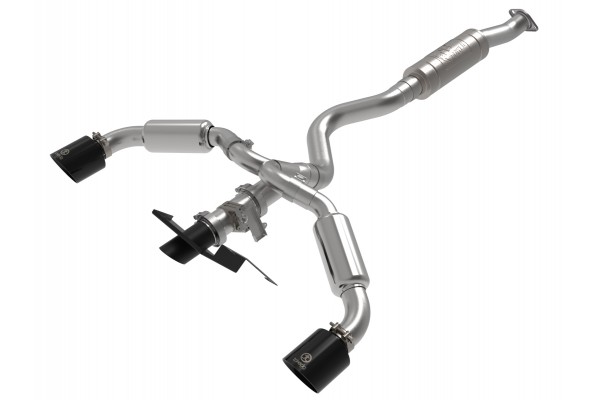 2023-2024 Toyota GR Corolla Gemini XV 3 IN to 2-1/2 IN 304 Stainless Steel Cat-Back Exhaust w/ Cut-Out Black 2023-2024 Toyota GR Corolla Gemini XV 3 IN to 2-1/2 IN 304 Stainless Steel Cat-Back Exhaust w/ Cut-Out Black