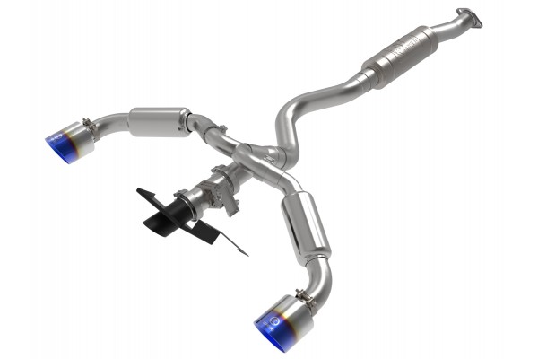 2023-2024 Toyota GR Corolla Gemini XV 3 IN to 2-1/2 IN 304 Stainless Steel Cat-Back Exhaust w/ Cut-Out Blue 2023-2024 Toyota GR Corolla Gemini XV 3 IN to 2-1/2 IN 304 Stainless Steel Cat-Back Exhaust w/ Cut-Out Blue