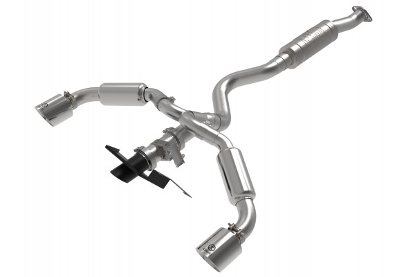 2023-2024 Toyota GR Corolla Gemini XV 3 to 2-1/2 IN 304 Stainless Steel Cat-Back Exhaust w/ Cut-Out Polished