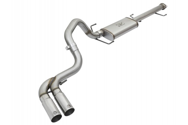 2007-2014 Toyota FJ Cruiser Rebel Series 3 IN Cat-Back Exhaust System w/ Mid-Side Exit Polished Tips