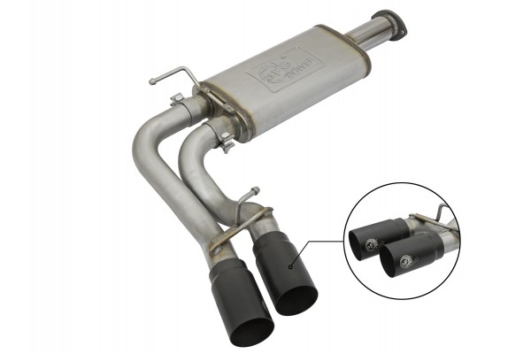 2016-2023 Toyota Tacoma Rebel Series 3 IN Cat-Back Exhaust System w/ Dual Mid-Side Exit Black Tips 2016-2023 Toyota Tacoma Rebel Series 3 IN Cat-Back Exhaust System w/ Dual Mid-Side Exit Black Tips