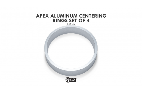 APEX ALUMINUM CENTERING RINGS FOR LEXUS, SET OF 4