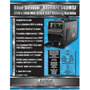 BLUE DEMON BLUEARC 140MSI MIG STICK MACHINE