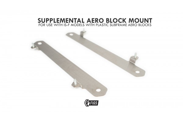 AERO BLOCK MOUNT FOR REAR SUBFRAME MEGA BRACE BARS 2IS,IS250, IS350, ISF, 3GS