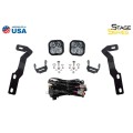Stage Series 2in LED Ditch Light Kit for 2016-2021 Toyota Tacoma, Pro Yellow Combo