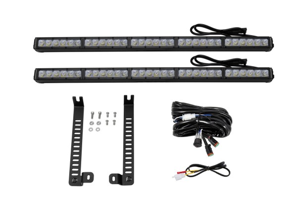 SS30 Dual Stealth Lightbar Kit for 2014-2019 Toyota 4Runner White Driving Diode Dynamics