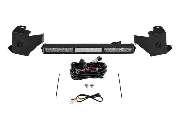 Stealth Bumper Light Bar Kit for 2022 Toyota Tundra White Combo Diode Dymanics