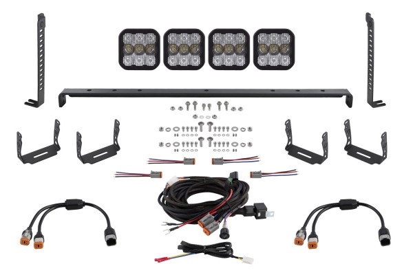 SS5 Stealth Grille LED 4-Pod Kit for 2014-2023 Toyota 4Runner, Pro White Combo Diode Dynamics SS5 Stealth Grille LED 4-Pod Kit for 2014-2023 Toyota 4Runner, Pro White Combo Diode Dynamics