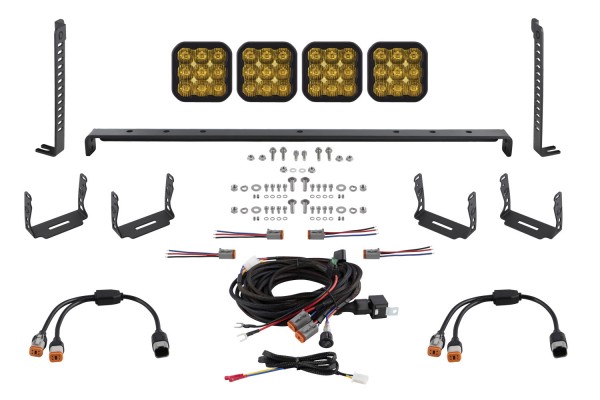 SS5 Stealth Grille LED 4-Pod Kit for 2014-2023 Toyota 4Runner, Pro Yellow Driving Diode Dynamics SS5 Stealth Grille LED 4-Pod Kit for 2014-2023 Toyota 4Runner, Pro Yellow Driving Diode Dynamics