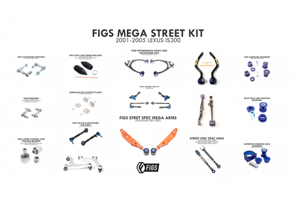 FIGS 2001-2005 LEXUS IS300 MEGA STREET KIT FIGS 2001-2005 LEXUS IS300 MEGA STREET KIT
