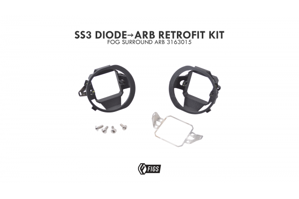 FIGS SS3 DIODE LIGHT TO ARB BUMPER RETROFIT KIT FIGS SS3 DIODE LIGHT TO ARB BUMPER RETROFIT KIT