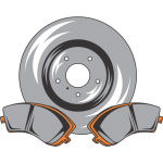 BRAKE ROTORS AND PADS