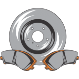 BRAKE ROTORS AND PADS