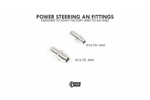 FIGS POWER STEERING M16X1.5 TO -6 AN FITTING