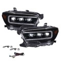 2016-2023 Toyota Tacoma Sequential LED Projector Headlights Pair Form Lighting 2016-2023 Toyota Tacoma Sequential LED Projector Headlights Pair Form Lighting
