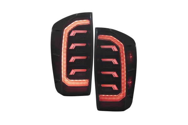 2016-2021 Toyota Tacoma Smoked LED Tail Lights Pair Form Lighting