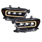2016-2023 Toyota Tacoma Sequential LED Projector Headlights with Amber DRL Pair Form Lighting 2016-2023 Toyota Tacoma Sequential LED Projector Headlights with Amber DRL Pair Form Lighting