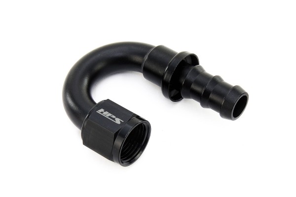 HPS Performance -10 180 Degree Push-On Aluminum Hose End