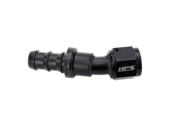 HPS Performance -10 30 Degree Push-On Aluminum Hose End
