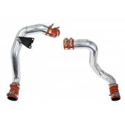 HPS Polish Hot & Cold Side Charge Pipe with Intercooler Boots Kit 03-07 Ford F250 Superduty Powerstroke 6.0L Diesel Turbo