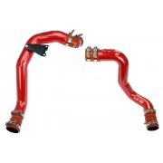 HPS Red Hot & Cold Side Charge Pipe with Intercooler Boots Kit 03-07 Ford F450 Superduty Powerstroke 6.0L Diesel Turbo