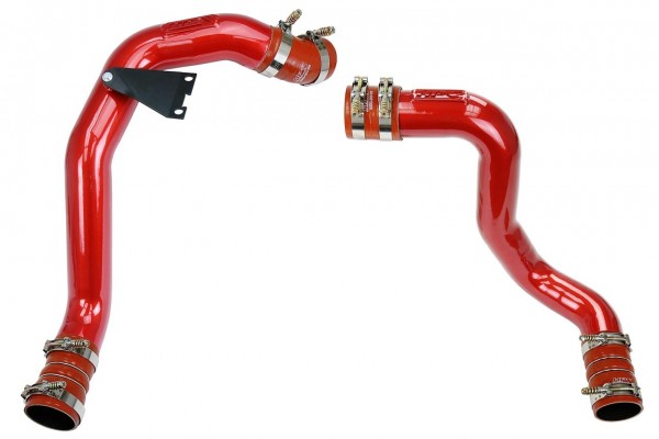 HPS Red Hot & Cold Side Charge Pipe with Intercooler Boots Kit 03-07 Ford F450 Superduty Powerstroke 6.0L Diesel Turbo