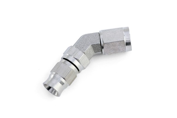 HPS Performance -3 45 Degree Stainless Steel Hose End
