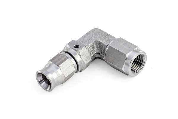 HPS Performance -3 90 Degree Stainless Steel Hose End