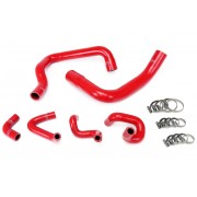 HPS RED REINFORCED SILICONE RADIATOR AND HEATER HOSE KIT COOLANT FOR FORD 86-93 MUSTANG GT / COBRA