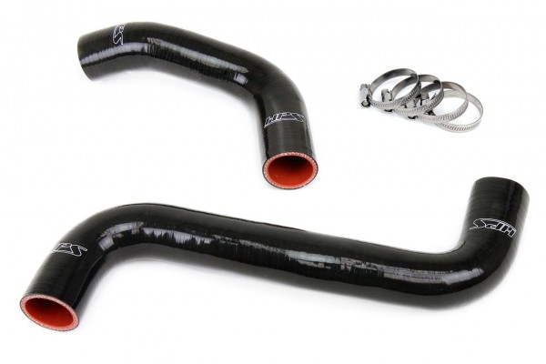 HPS Black Reinforced Silicone Radiator Hose Kit Coolant for Subaru 09-10 Forester 2.5L Non Turbo
