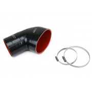 HPS BLACK REINFORCED SILICONE POST MAF AIR INTAKE HOSE KIT FOR BMW 01-06 E46 M3
