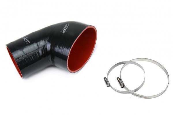 HPS BLACK REINFORCED SILICONE POST MAF AIR INTAKE HOSE KIT FOR BMW 01-06 E46 M3