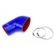HPS BLUE REINFORCED SILICONE POST MAF AIR INTAKE HOSE KIT FOR BMW 01-06 E46 M3