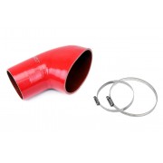 HPS RED REINFORCED SILICONE POST MAF AIR INTAKE HOSE KIT FOR BMW 01-06 E46 M3