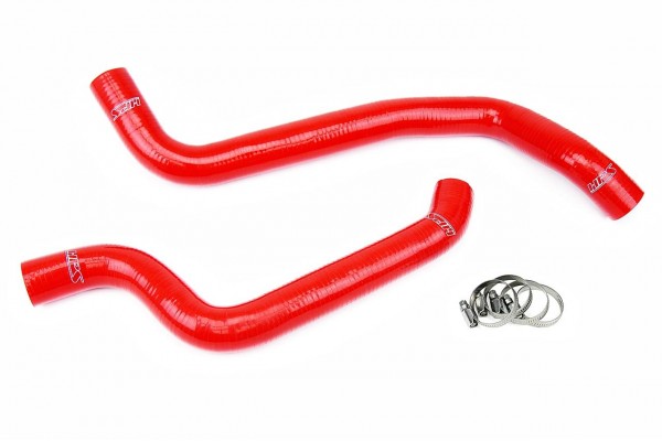 HPS RED REINFORCED SILICONE RADIATOR HOSE KIT COOLANT FOR MITSUBISHI 91-99 3000GT DOHC NA & TURBO
