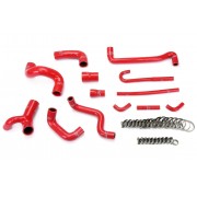 HPS RED REINFORCED SILICONE RADIATOR AND HEATER HOSE KIT COOLANT FOR BMW 88-91 E30 M3 LEFT HAND DRIVE