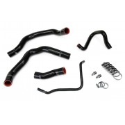 HPS BLACK REINFORCED SILICONE RADIATOR HOSE KIT COOLANT FOR MINI 02-08 COOPER S SUPERCHARGED