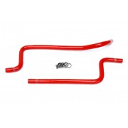 HPS RED REINFORCED SILICONE HEATER HOSE KIT FOR JEEP 97-01 WRANGLER TJ 4.0L LEFT HAND DRIVE