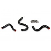 HPS BLACK REINFORCED SILICONE HEATER HOSE KIT FOR TOYOTA 83-87 COROLLA AE86 4A-GEU LEFT HAND DRIVE