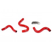 HPS RED REINFORCED SILICONE HEATER HOSE KIT FOR TOYOTA 83-87 COROLLA AE86 4A-GEU LEFT HAND DRIVE