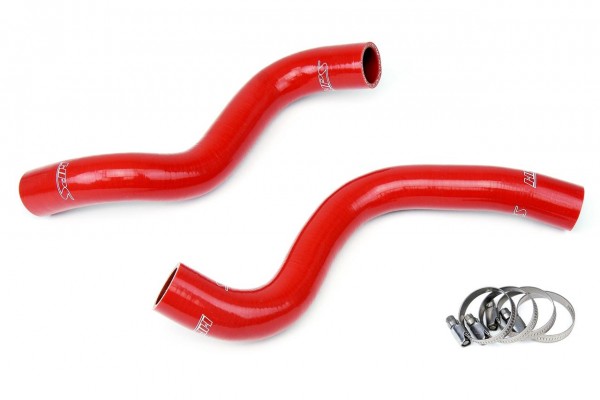 HPS RED REINFORCED SILICONE RADIATOR HOSE KIT COOLANT FOR TOYOTA 09-13 PRIUS 1.8L
