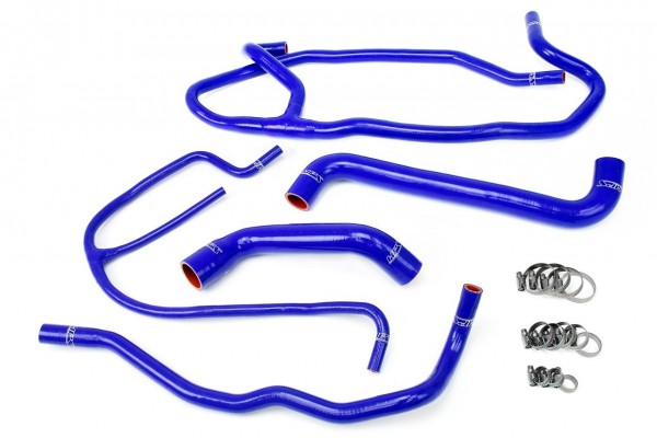 HPS REINFORCED BLUE SILICONE RADIATOR + HEATER HOSE KIT COOLANT FOR CHEVY 06-08 CORVETTE 7.0L LS7 V8 Z06 NON-SUPERCHARGED
