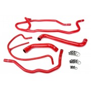 HPS REINFORCED RED SILICONE RADIATOR + HEATER HOSE KIT COOLANT FOR CHEVY 06-08 CORVETTE 7.0L LS7 V8 Z06 NON-SUPERCHARGED