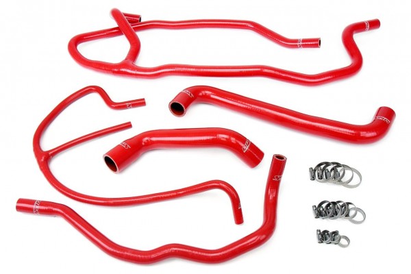 HPS REINFORCED RED SILICONE RADIATOR + HEATER HOSE KIT COOLANT FOR CHEVY 06-08 CORVETTE 7.0L LS7 V8 Z06 NON-SUPERCHARGED