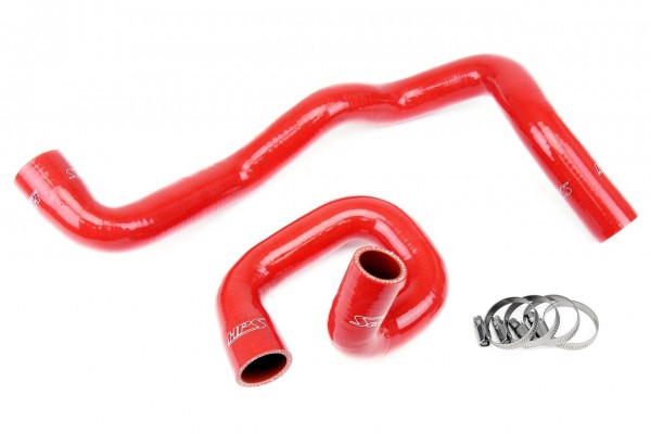 HPS RED REINFORCED SILICONE RADIATOR HOSE KIT COOLANT FOR FORD 13-14 FOCUS ST TURBO 2.0L